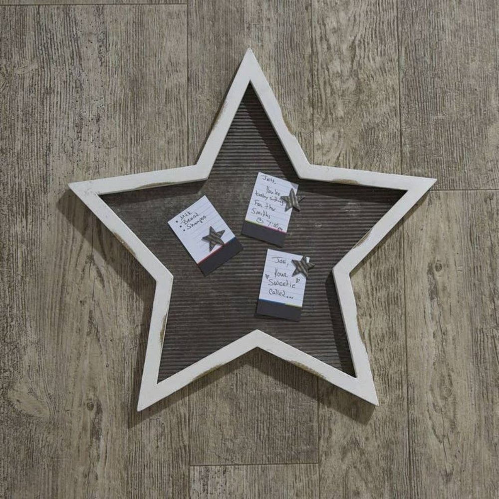 Country Star wall Memo Board with magnets -SALE